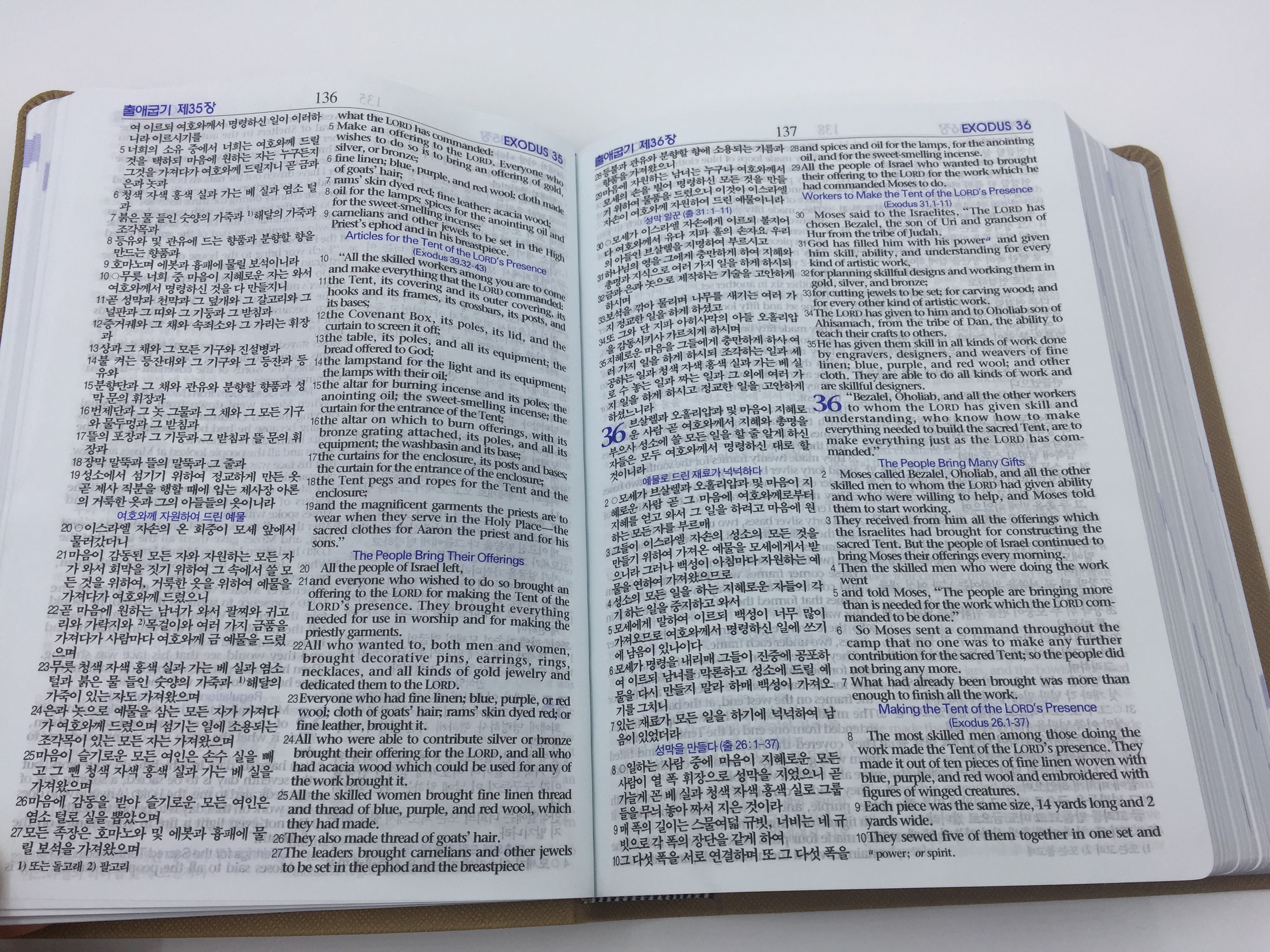 Korean-English Bible Brown  1